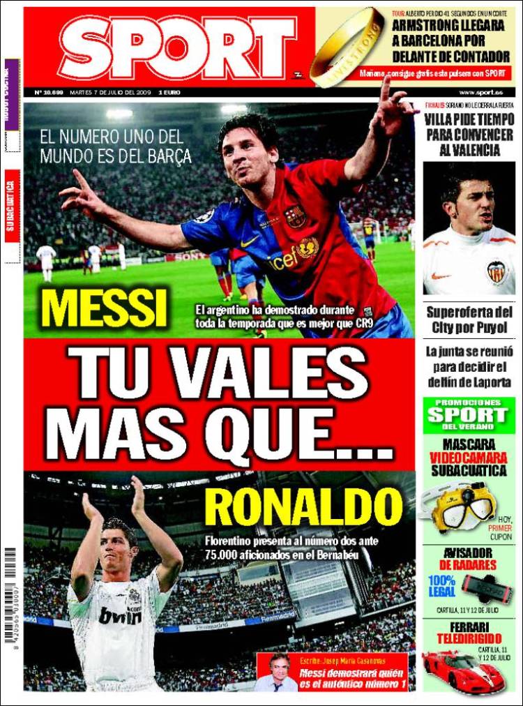 Las portadas del Sport, cada vez se parecen más Sport.750